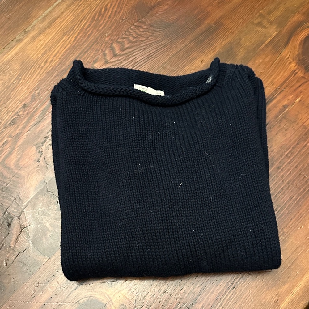 J. Crew Men's Navy Crewneck Sweater